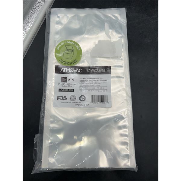 ATMOVAC Vacuum Bags 6" x 12" 100 Pack