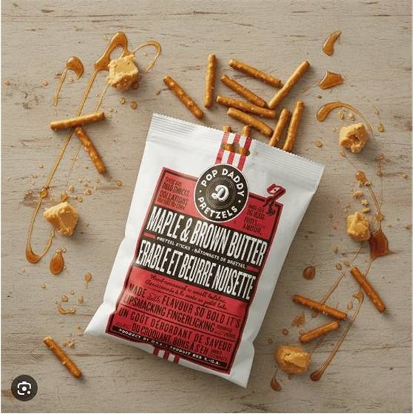 Pop Daddy Maple & Brown Butter Pretzels, 10 x