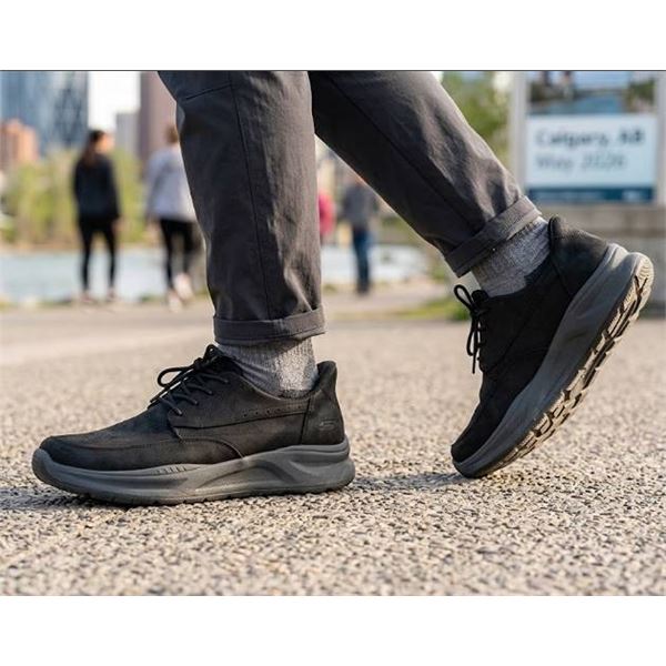 Skechers Mens Swift Fit Black Shoes Size 13