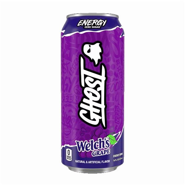 Case of 11 Ghost Energy Welch’s Grape 473ml