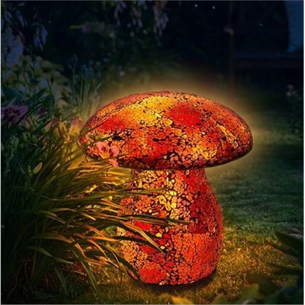 Aurora Solar Mosaic Mushroom Light