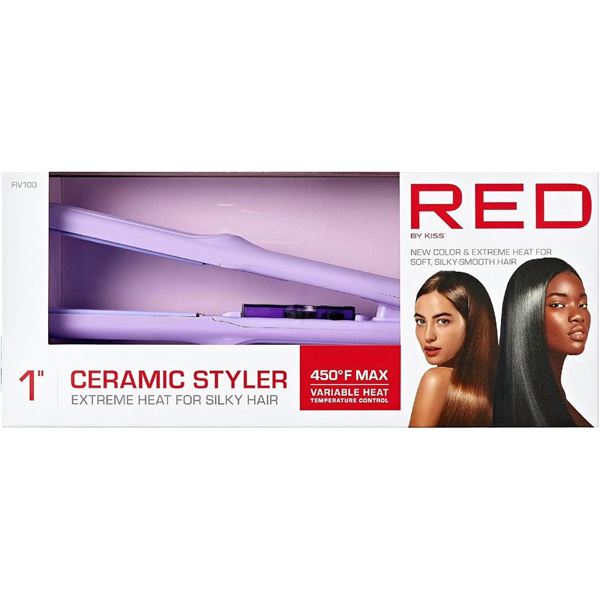 Red by Kiss 1" Ceramic Styler Flat Iron