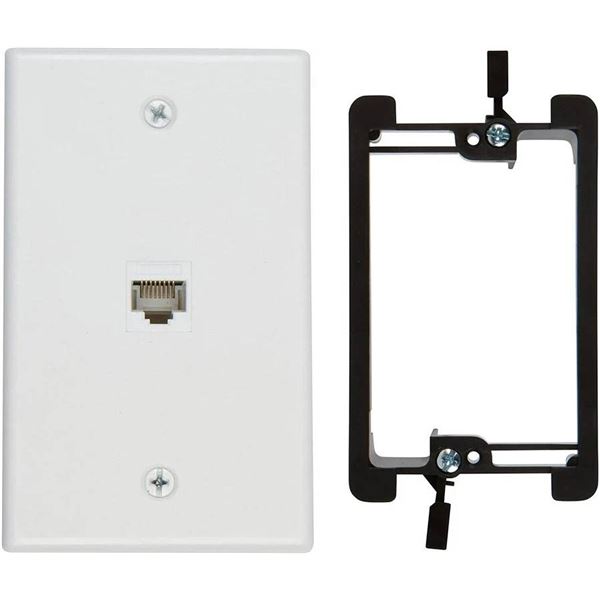 Buyer's Point 1 Port Cat6 Bracket, 2 Pack, 2 Boxes