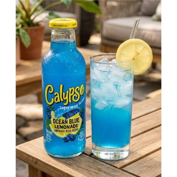 Calypso Ocean Blue Lemonade, 11 x 473mL