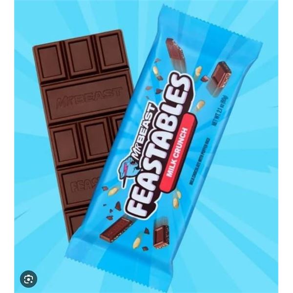 MrBeast Milk Crunch Chocolate Bars (10-pack)