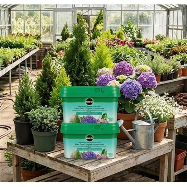 2 Miracle-Gro Plant Food Containers