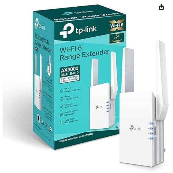 TP-Link RE705X Wi-Fi 6 Range Extender
