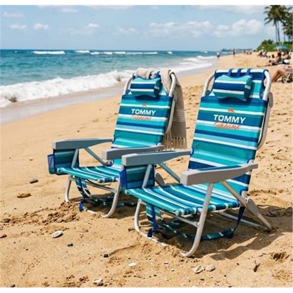 2 tommy bahma Folding Beach Chairs