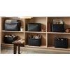 Image 1 : AmazonBasics Storage Bins Metallic Black 2pk