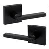 Image 1 : 6 Halifax Matte Black Privacy Levers