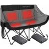 Image 1 : ReaLead Heated Double Camping Chair with 2 Anker Battery Packs