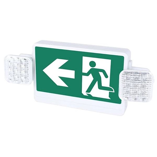 Qllite Running Man Exit Sign LED Emergency Light with Battery Backup** Right Arrow**