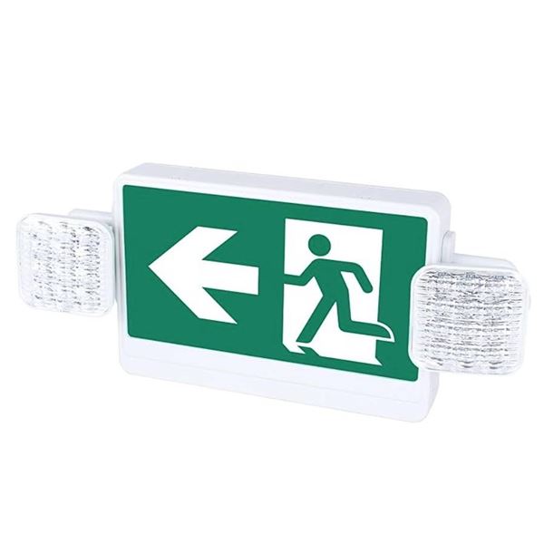 Qllite Running Man Exit Sign LED Emergency Light with Battery Backup** Right Arrow**