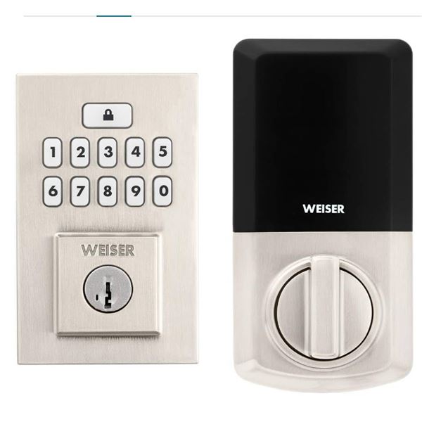 Weiser SmartCode Keypad Deadbolt Satin Nickel