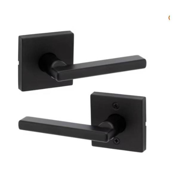 Lot of 3 - Weiser Halifax Matte Black Passage Dummy Lever (Model: 9GLA120-074)