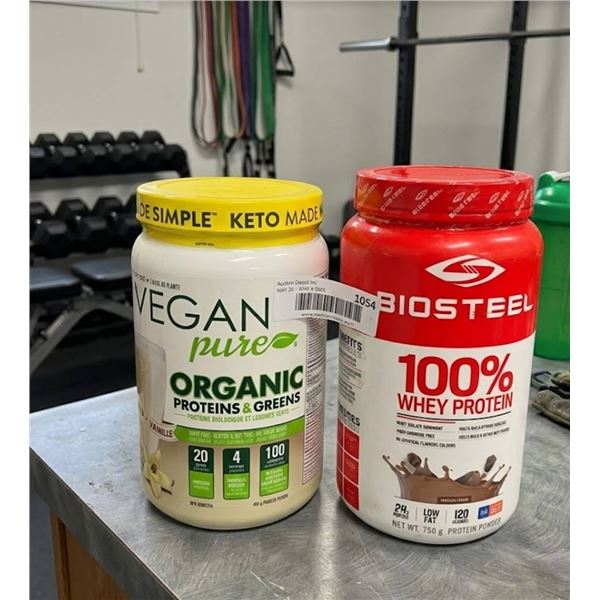 Vegan Organic Proteins 444g & BioSteel Whey 750g