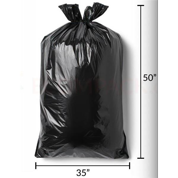 Polykar Premium Garbage Bags 35 x 50 in, 200/