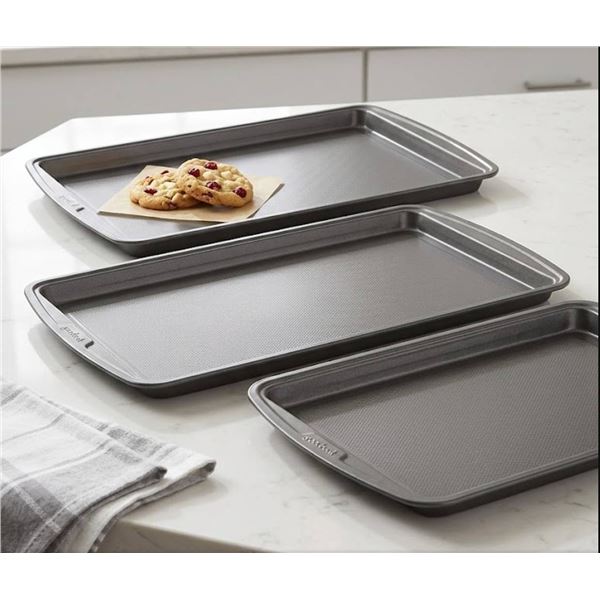 GoodCook 3 Piece Nonstick Sheet Pan Set