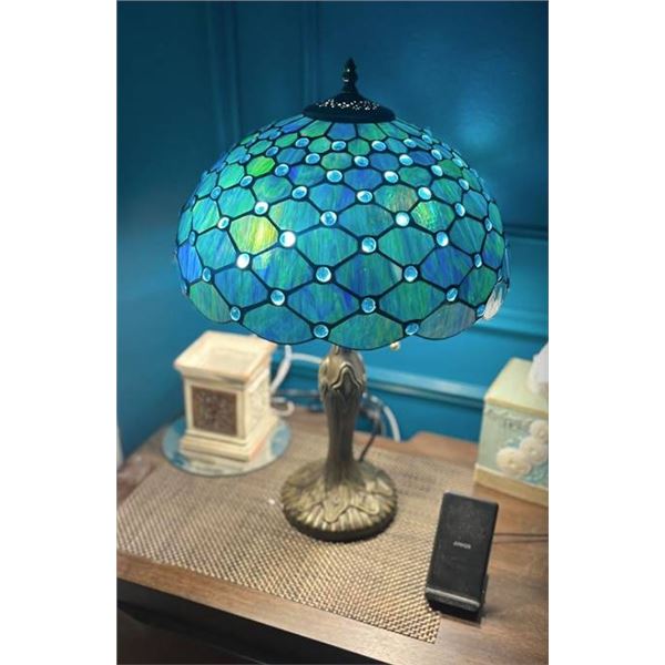 BlueTiffany Style Stained Glass Table Lamp,