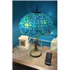 Image 1 : BlueTiffany Style Stained Glass Table Lamp,