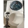 Image 2 : BlueTiffany Style Stained Glass Table Lamp,