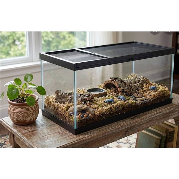 Zilla Critter Cage 20L Black 30x12x12