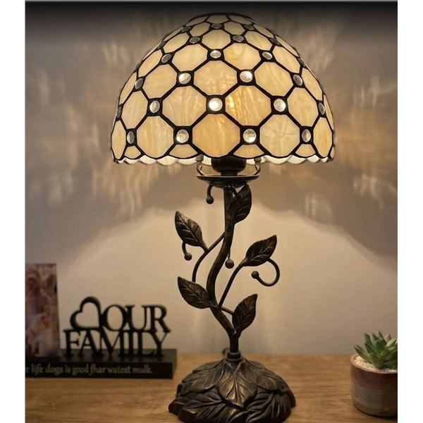 Tiffany Style Stained Glass Table Side Lamp