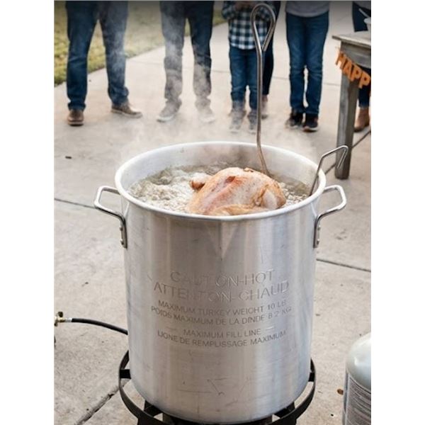 Aluminum Turkey Fryer Pot 18 lb Capacity
