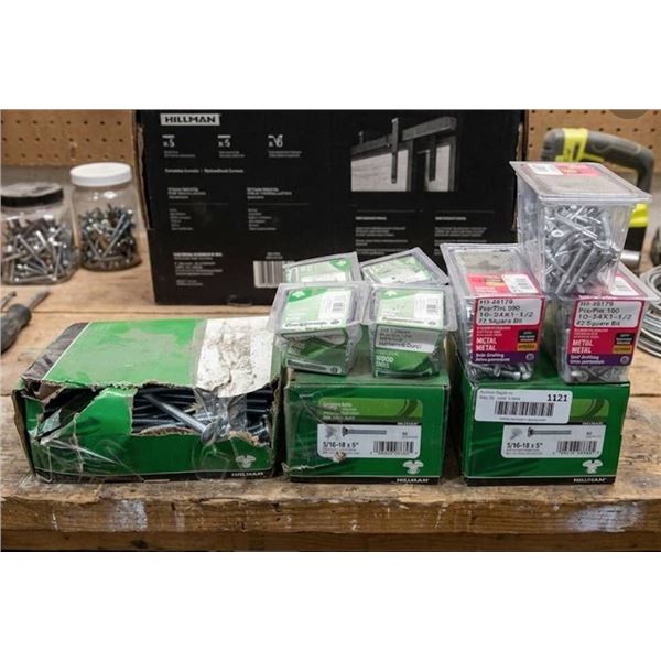 Lot of Assorted Hillman Fasteners and Screws