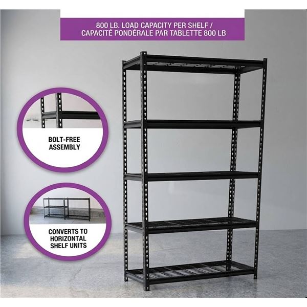 Co-op Gold 5-Tier Metal Shelf Unit