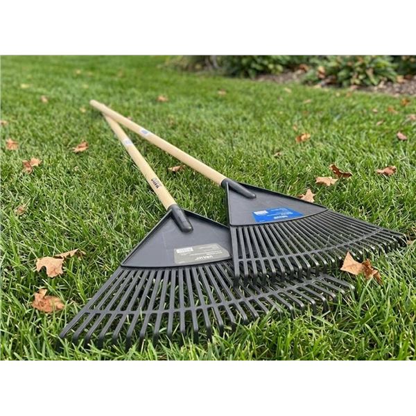 Lot of 2 - Lawn Garden Rakes