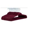 Image 1 : AmazonBasics Velvet Hangers 100-Pack Burgundy