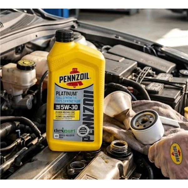 Lot of 6 - Pennzoil Platinum Synthetic 5W-30 Oil