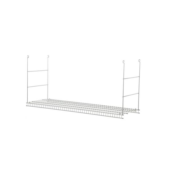 Lot of 4 ClosetMaid Steel Hanging Shelf - 2-ft L x 12-in D - Vinyl Coated - White
