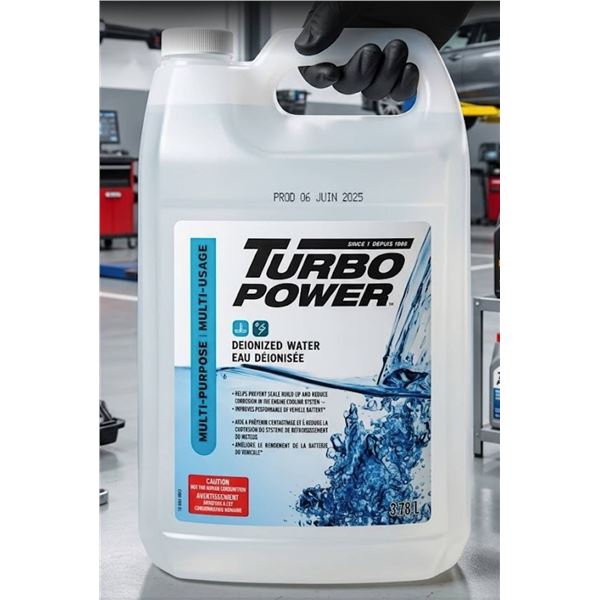 Turbo Power Deionized Water 3.78L Jug