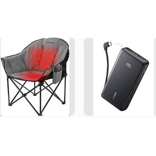 REALEAD Heated Camping Chair and Anker Box
