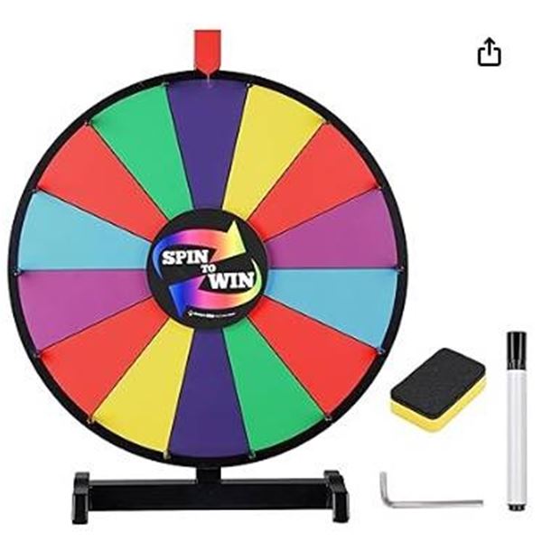 18in Spinning Prize Wheel, 14 Slots