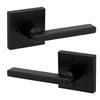 Image 1 : Weiser Halifax Matte Black Privacy Lever Set