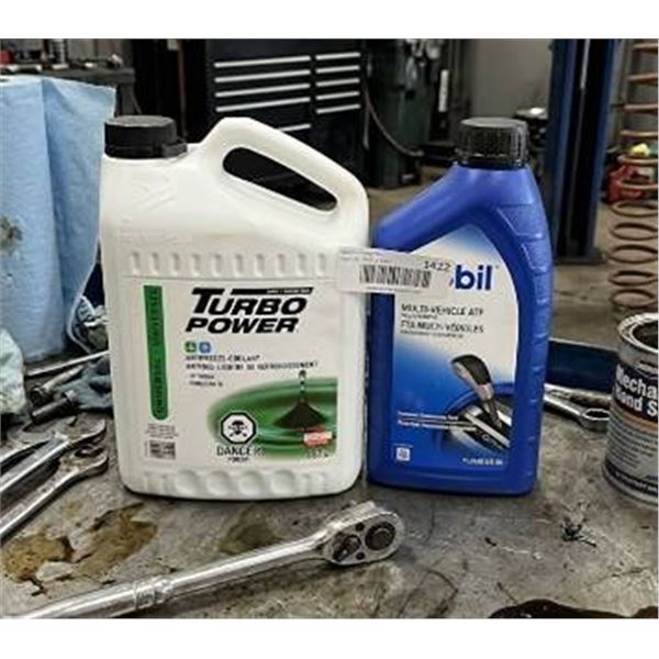 Turbo Power Universal Antifreeze 3x3.78L & Multi vehicle Transmission Fluid 3x1L