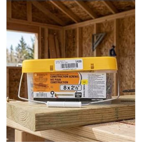 Hilman 8 x 2-1/2 in Construction Screws 1200