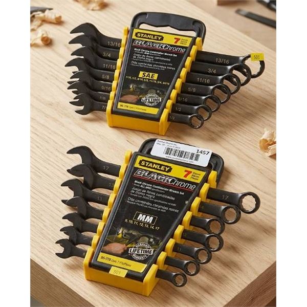 Stanley Black Chrome 7-Piece Wrench Set