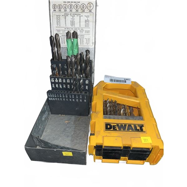 Metal and DeWalt Drill Bit Sets