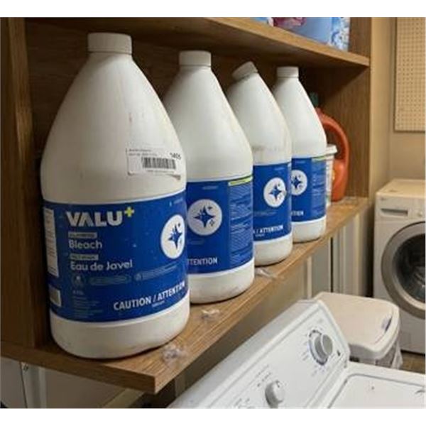 Four Bottles of ValuPlus Bleach 3.6L