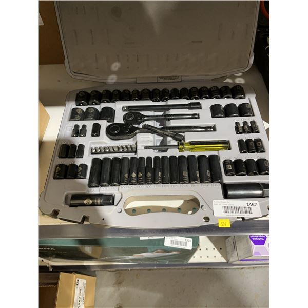 Stanley Socket and Ratchet Set in Case
