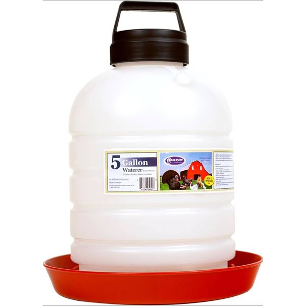 5 Gallon Plastic Poultry Waterer