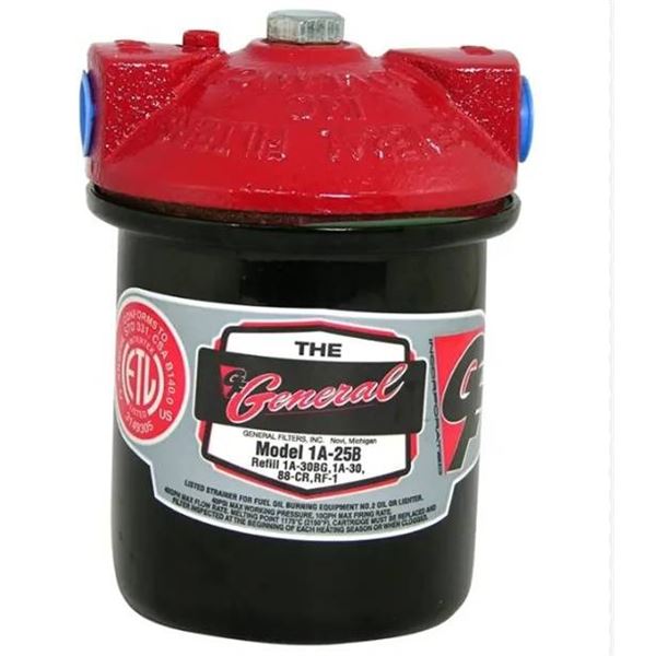 General 1A-25B Galvanized Steel Oil Filter