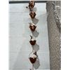 Image 2 : Copper Rain Chain with Hummingbird Design