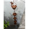 Image 3 : Copper Rain Chain with Hummingbird Design