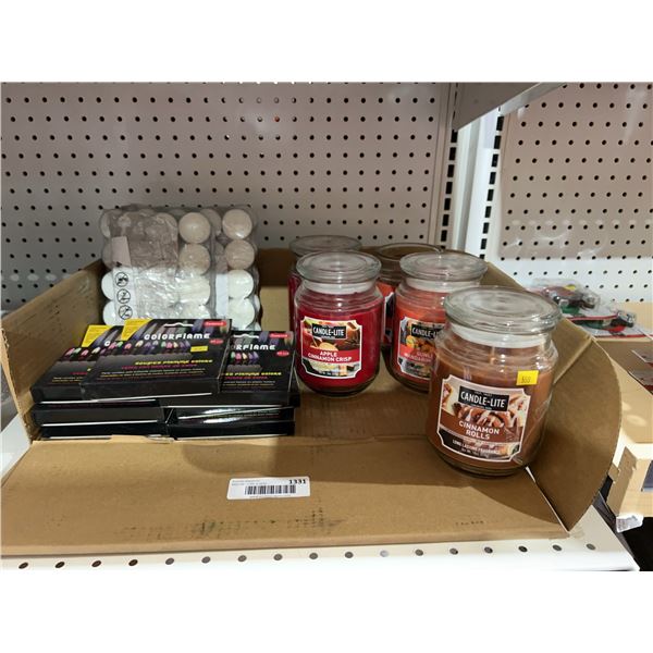 Candle Set - Jar, Color, Tealight
