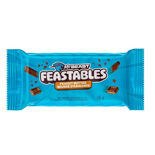 MrBeast Feastables Peanut Butter Chocolate 24 bars x 35g